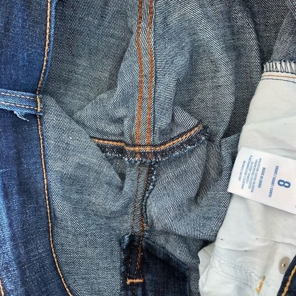 Old Navy The Sweetheart Jeans Boot Cut Mid Rise Straight Leg Sz 8 - Picture 6 of 7